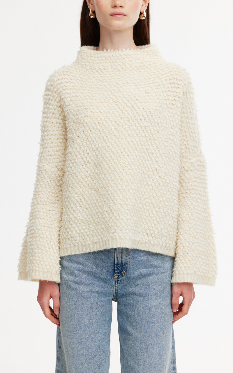 Abby Boucle Sweater - Ivory