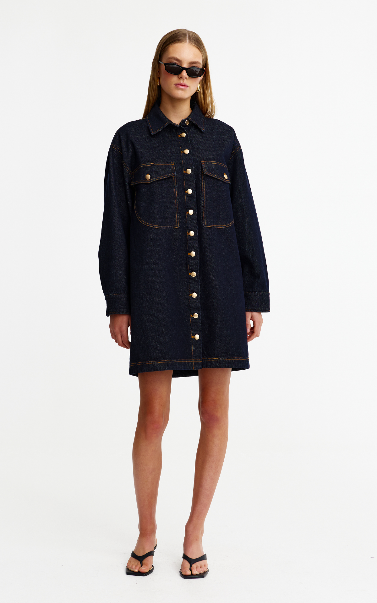 Lara Dress - Dark Denim