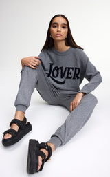 Eliza Knit Pant - Grey