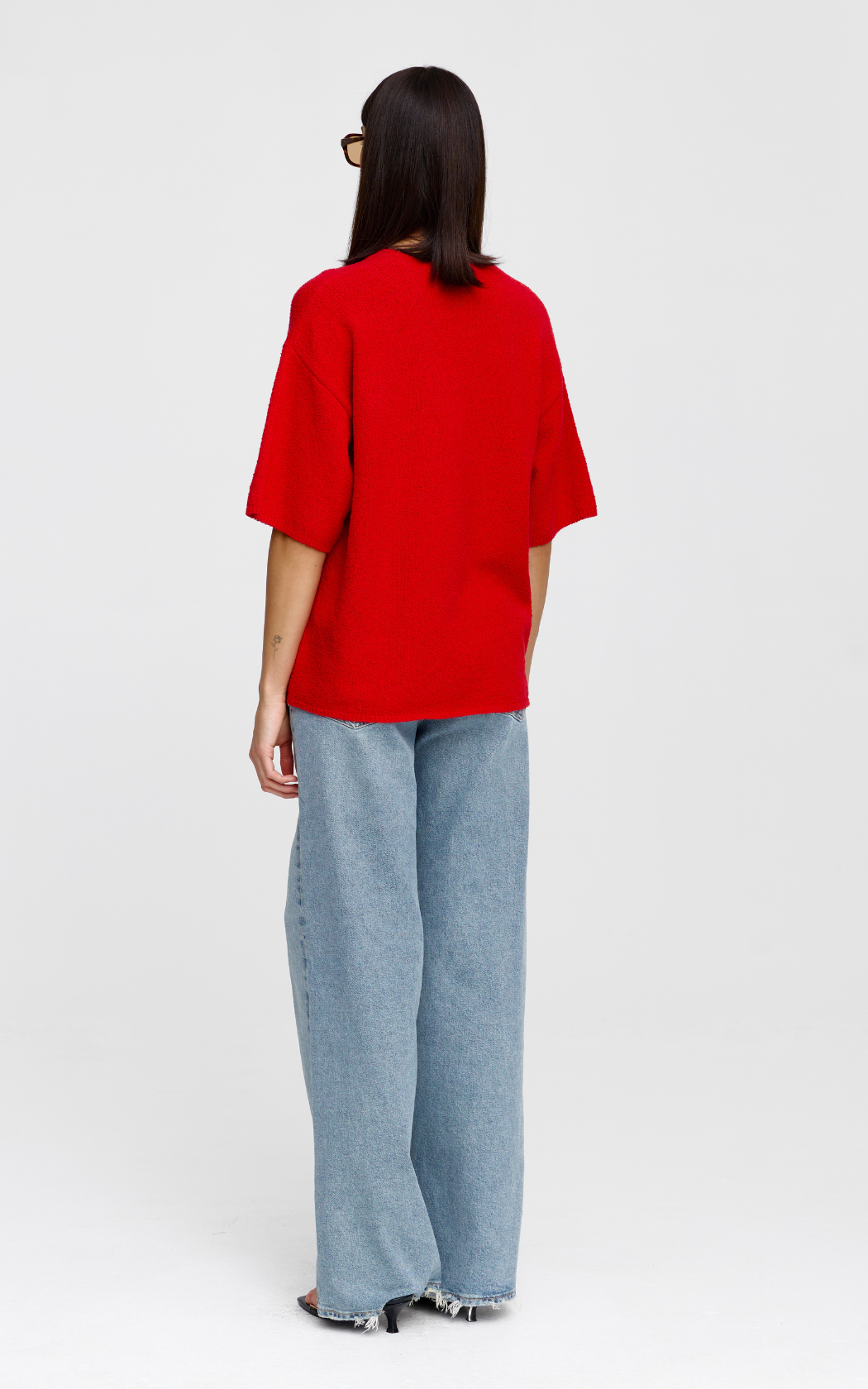 Camden Knit Tee - Cherry