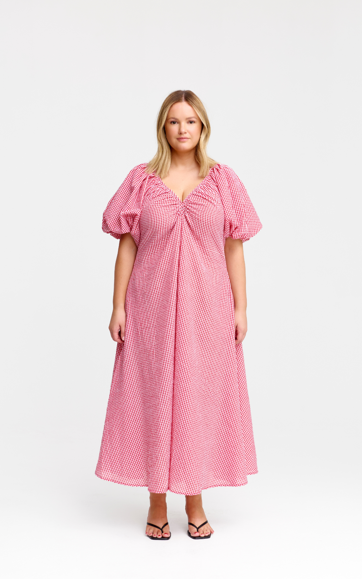 Mimi Dress - Red Gingham