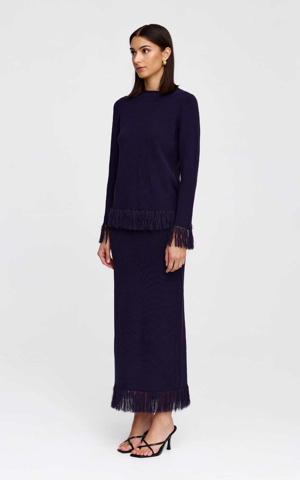Marigold Knit Skirt - Midnight