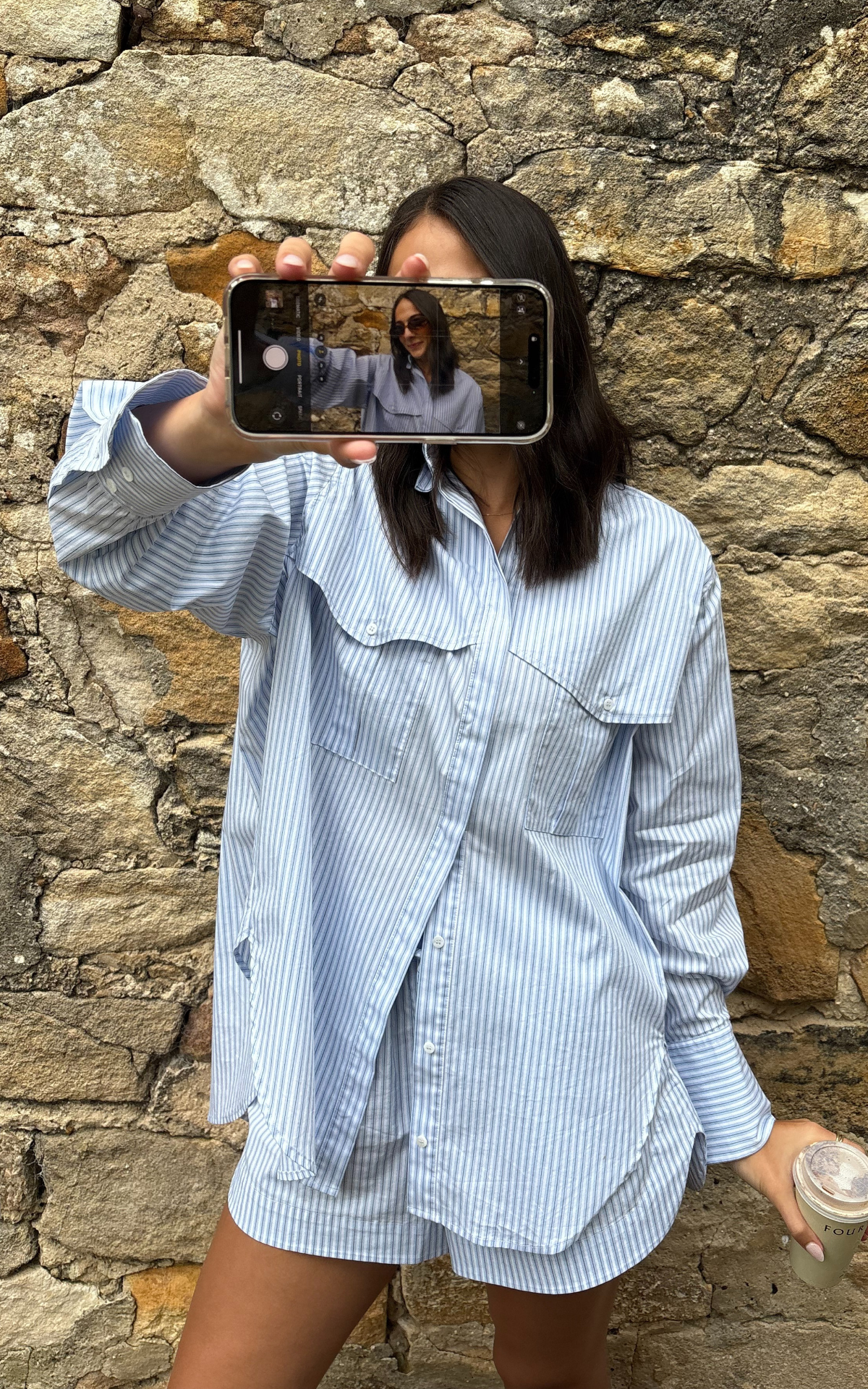 Riley Shirt - Blue Pinstripe