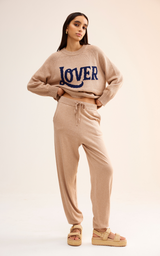 Eliza Knit Pant - Stone