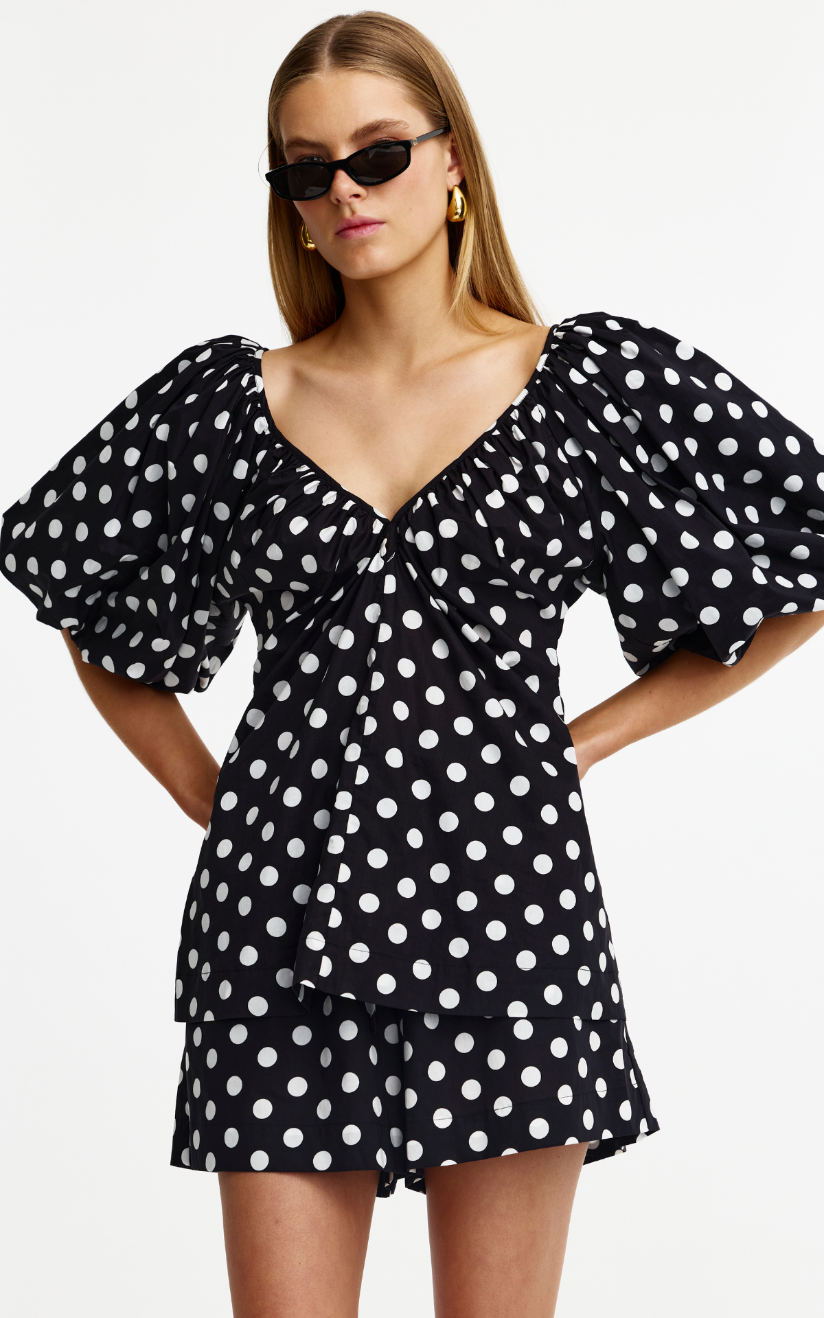 Mimi Top - Navy Spot