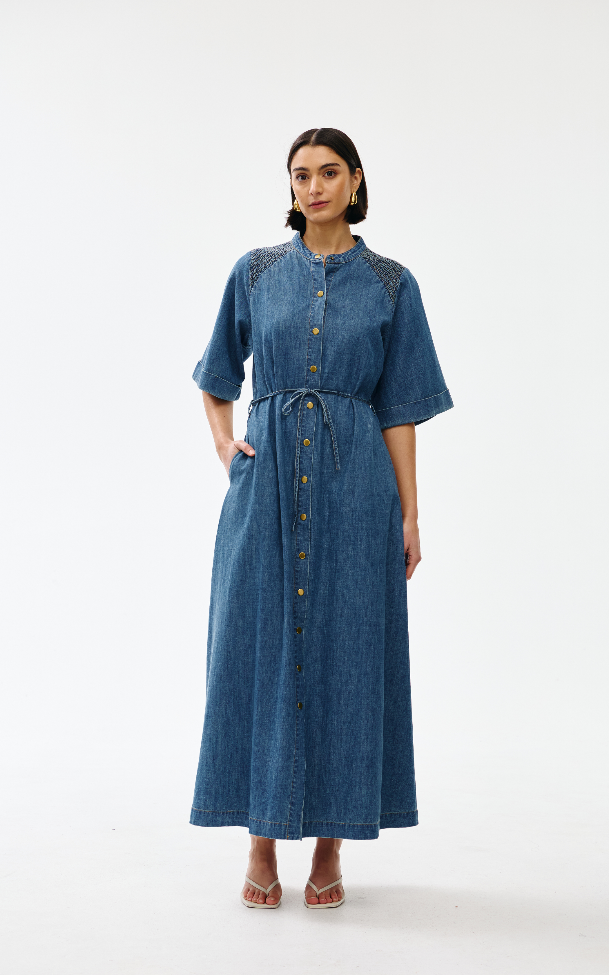 Gigi Dress - Denim