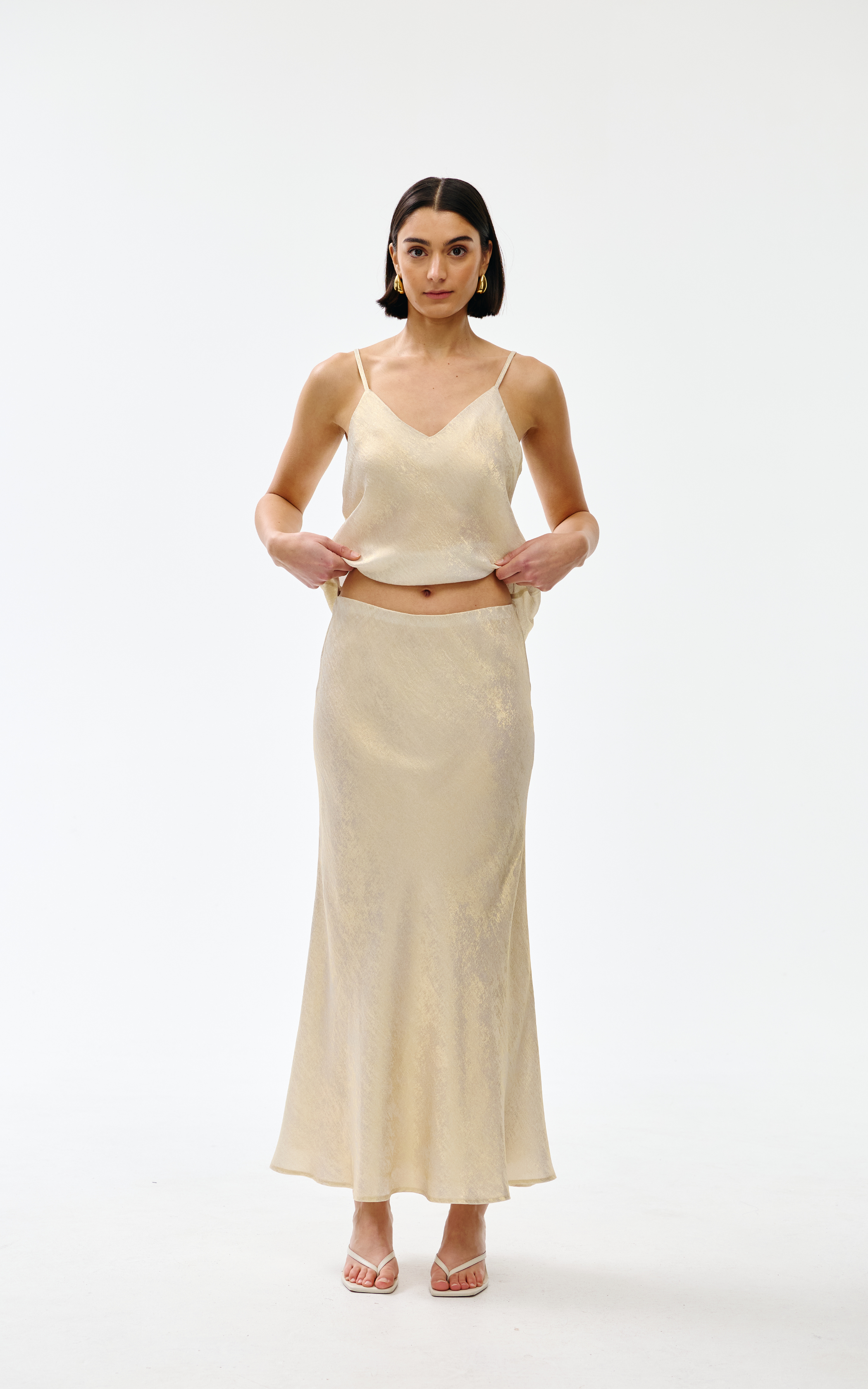Gia Skirt - Gold Lustre