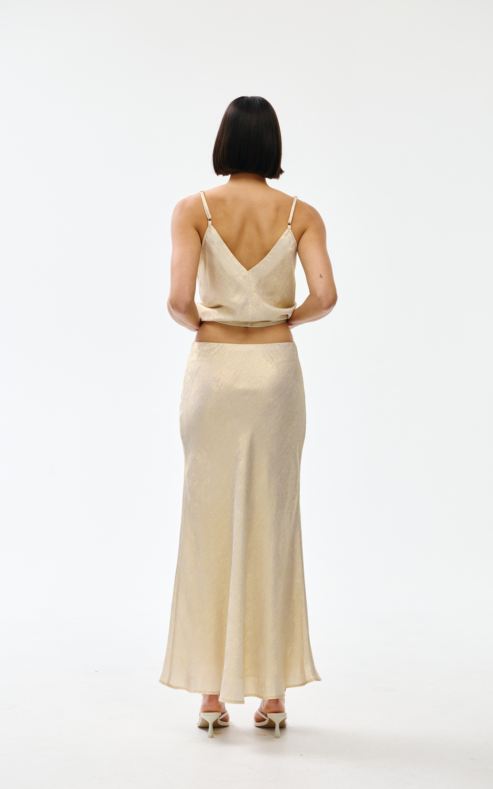 Gia Skirt - Gold Lustre