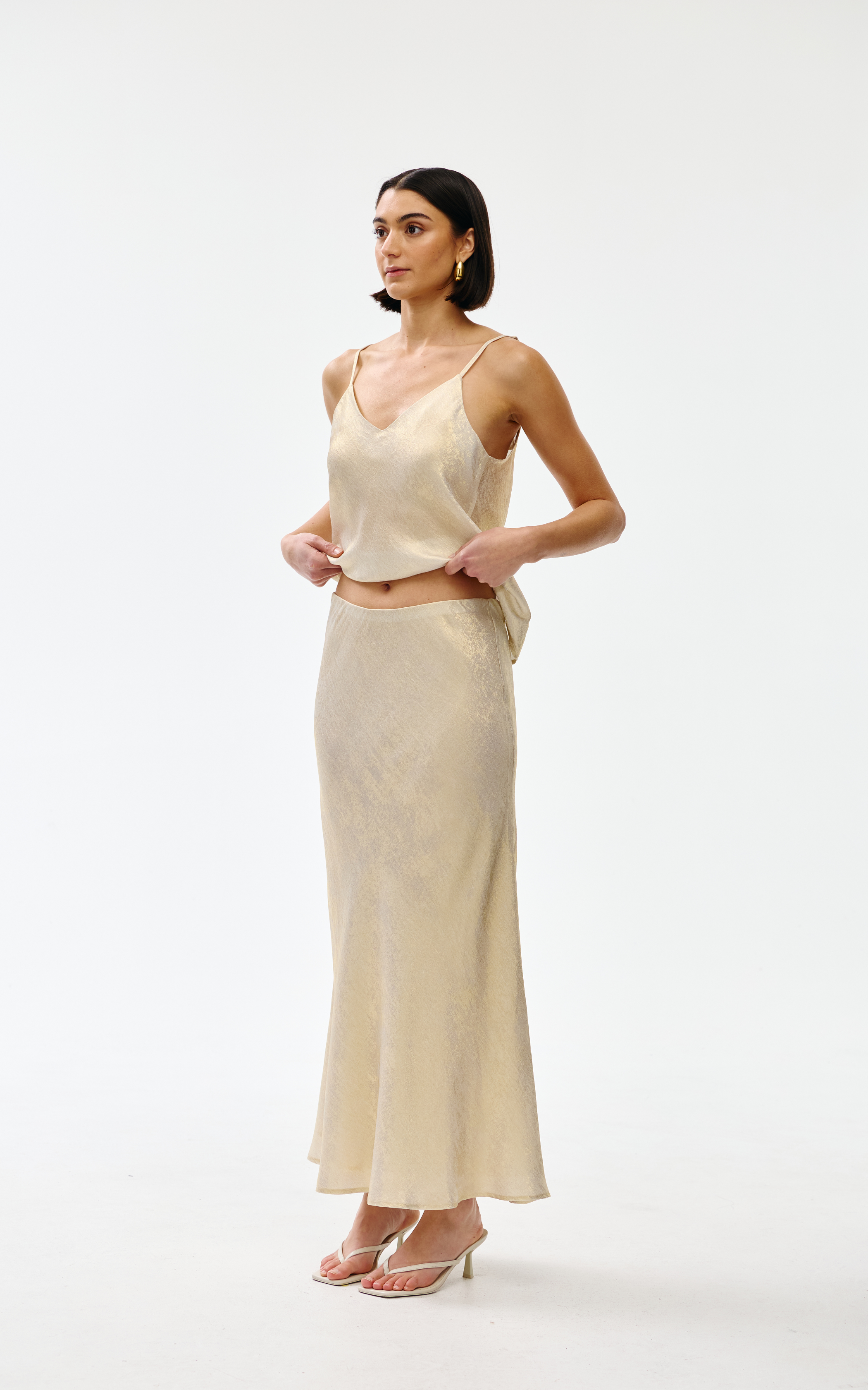 Gia Skirt - Gold Lustre
