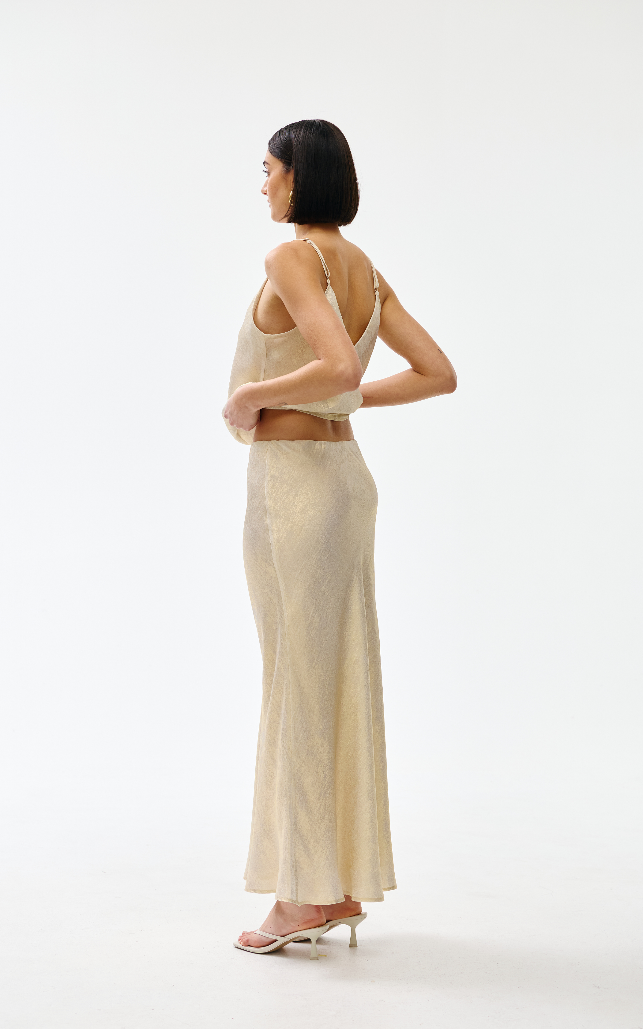 Gia Skirt - Gold Lustre