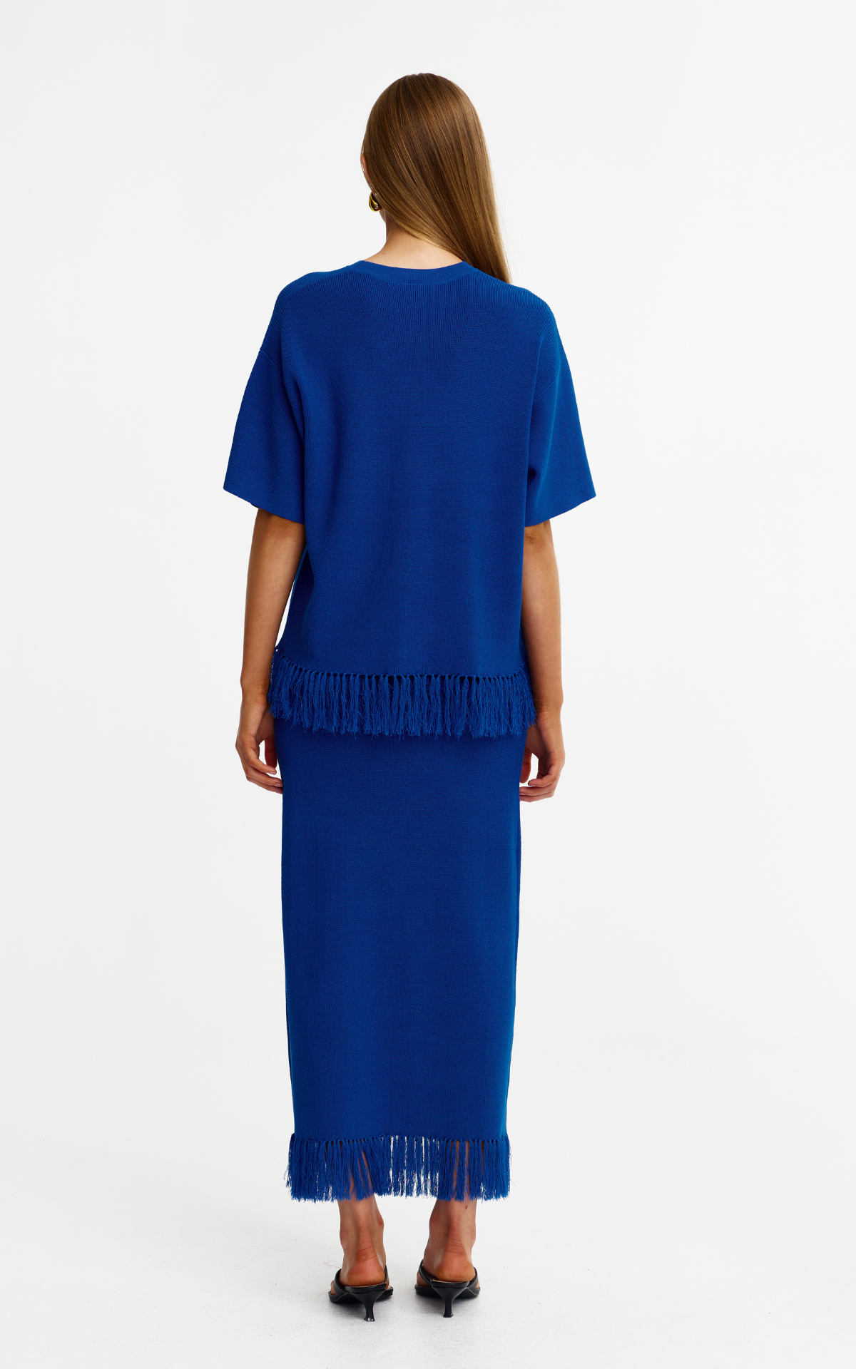 Camden Fringe Tee - Blue Azure