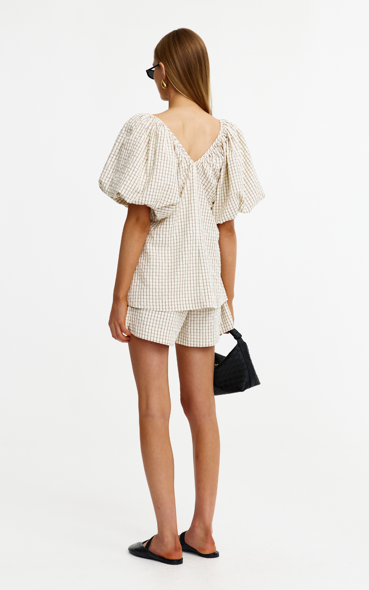 Mimi Top - Rhinestone Gingham