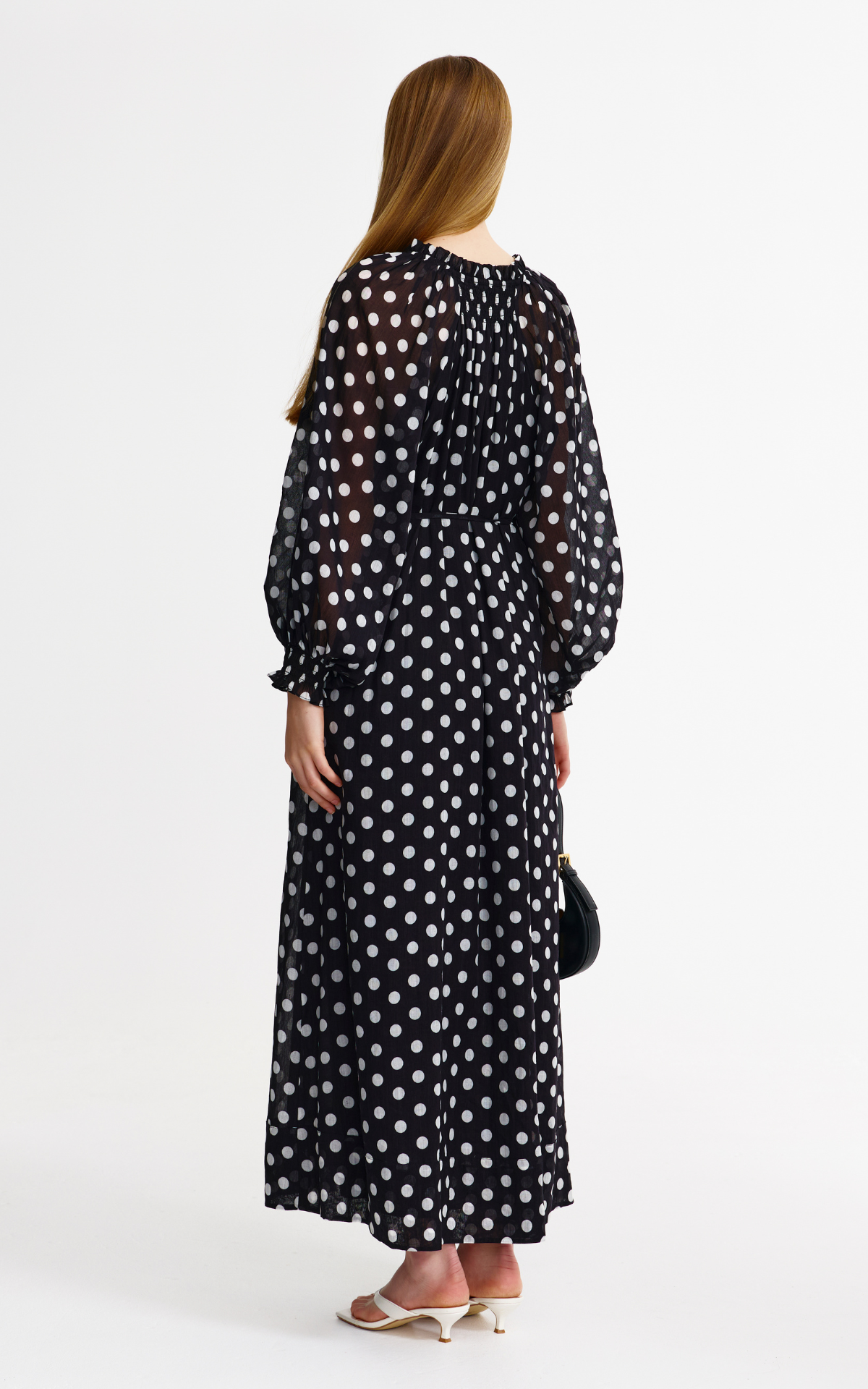 Claudia Dress - Navy Spot