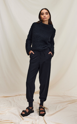 Abby Boucle Sweater - Black