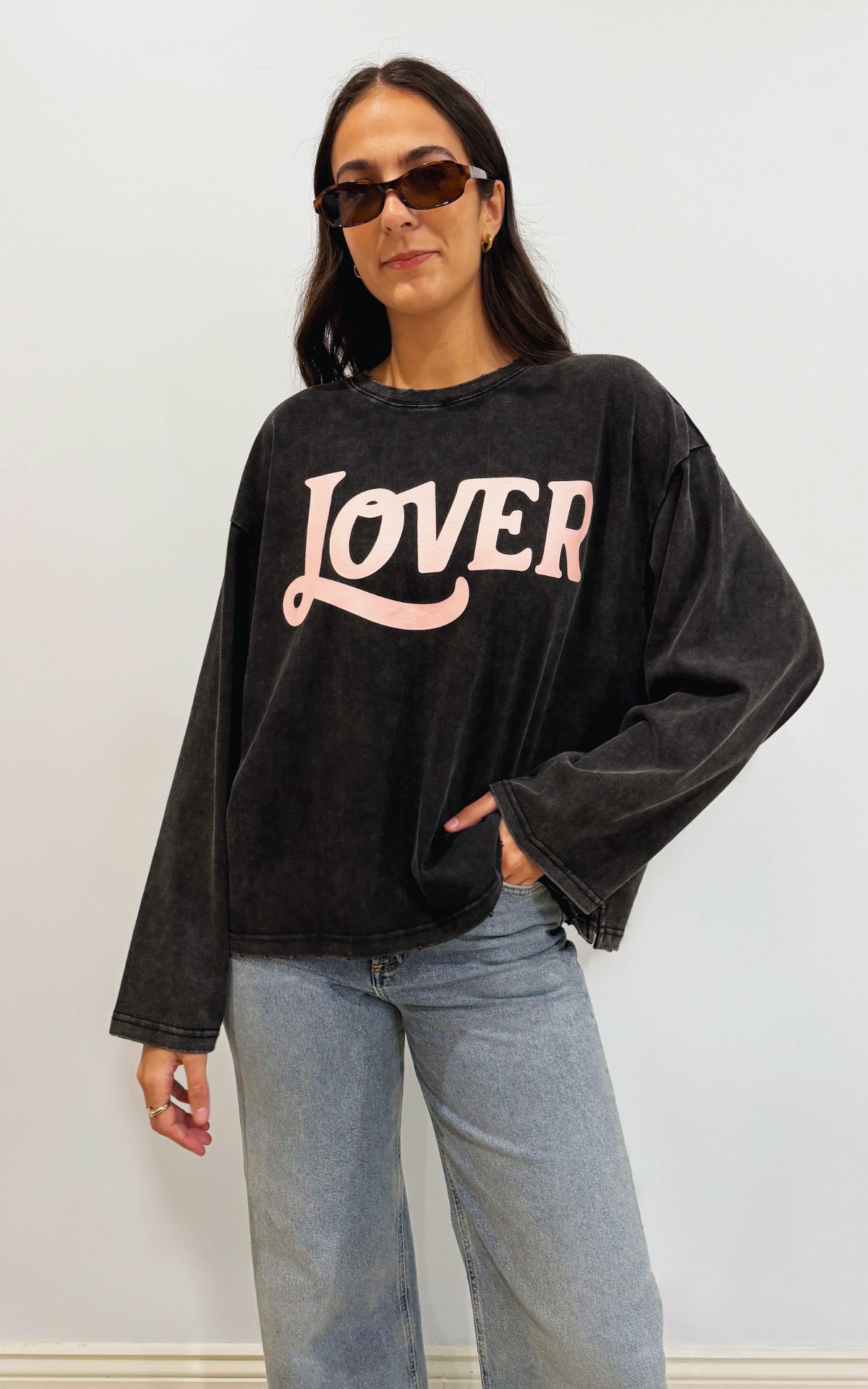 Lover Tee - Charcoal