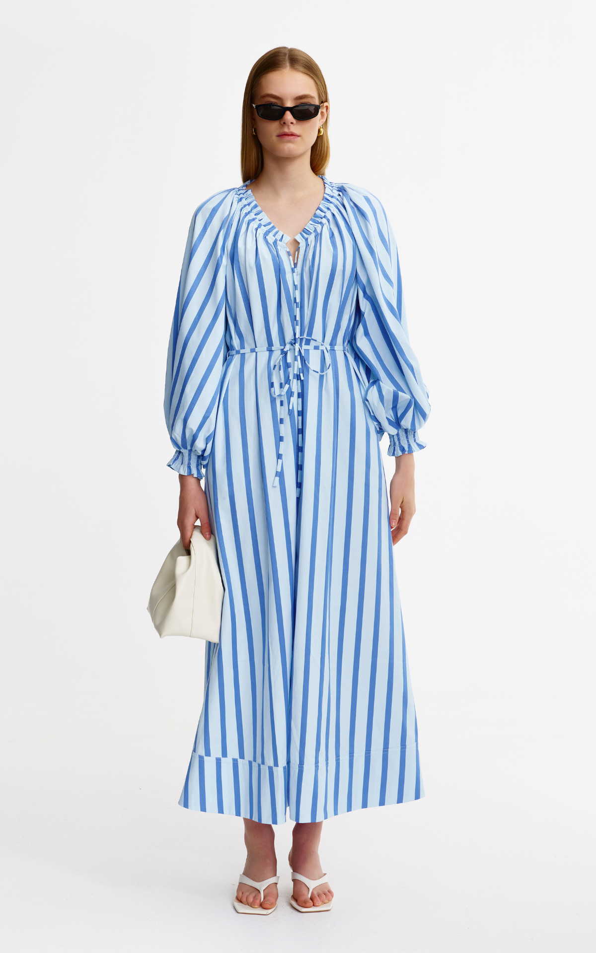 Claudia Dress - Pacific Stripe