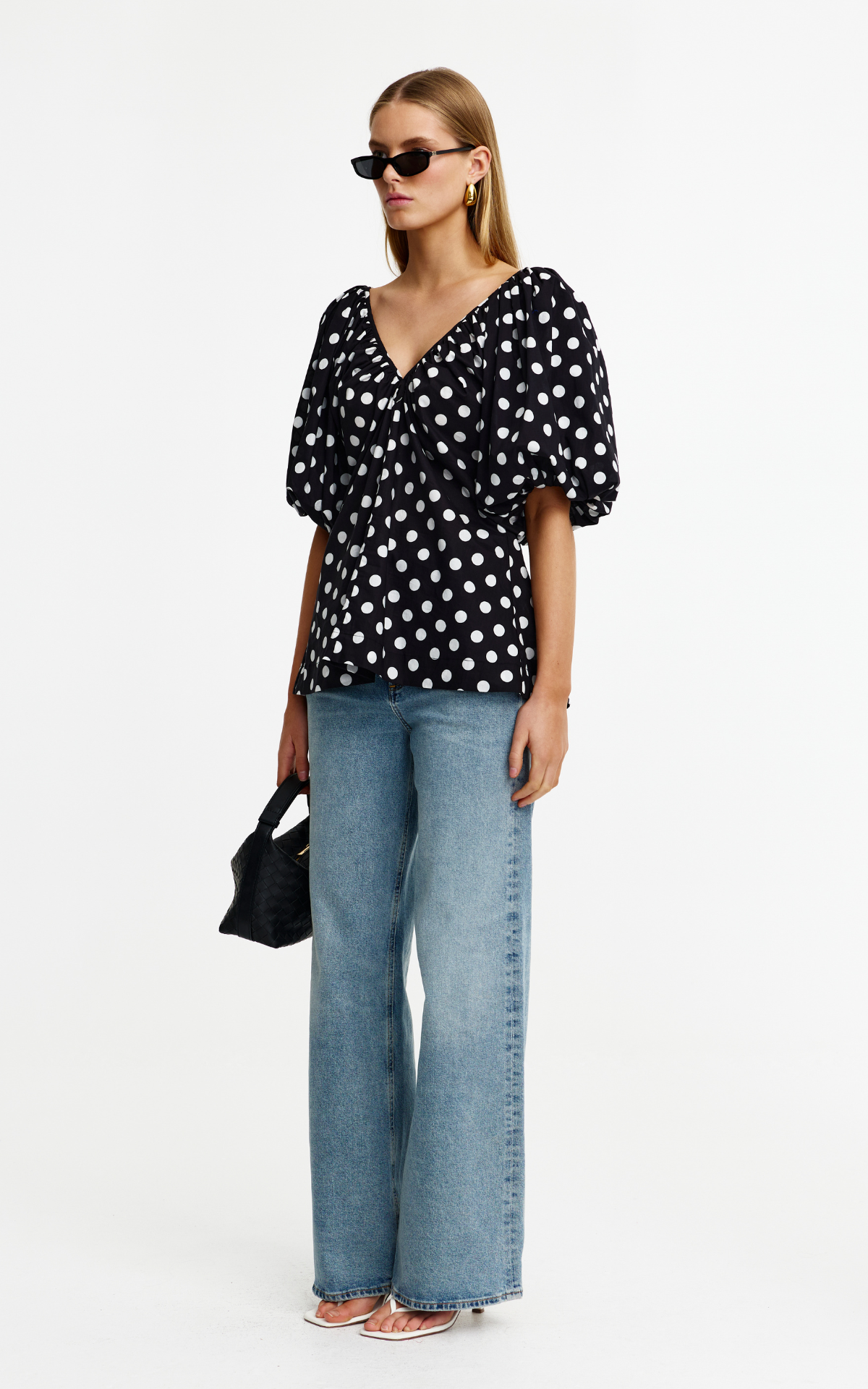 Mimi Top - Navy Spot