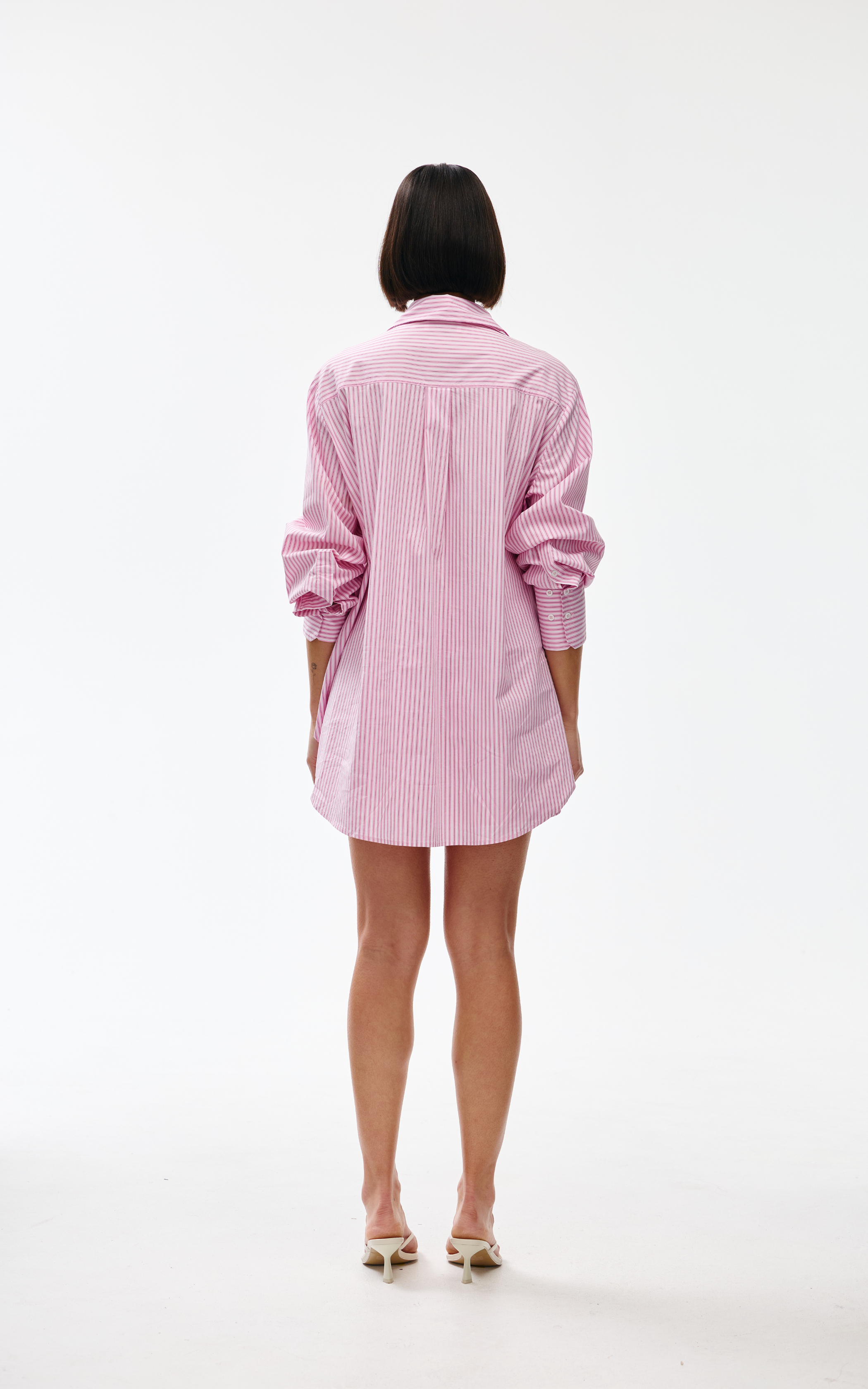 Riley Shirt - Pink Pinstripe