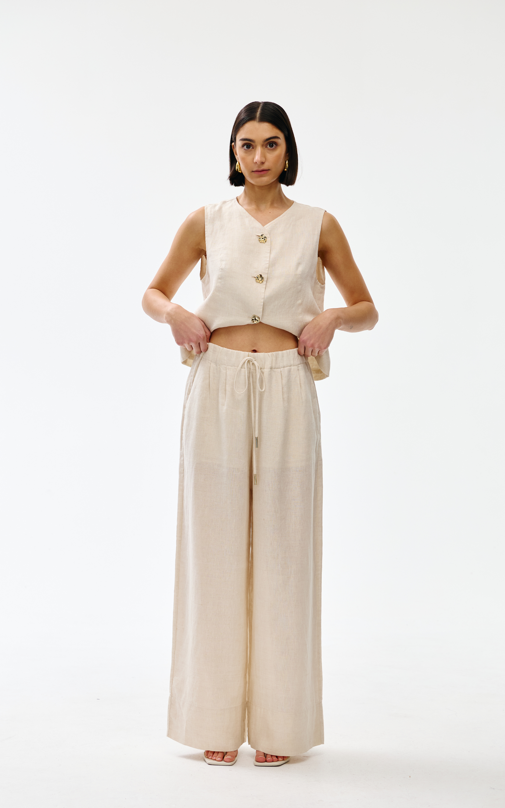 Hampton Pant - Stone