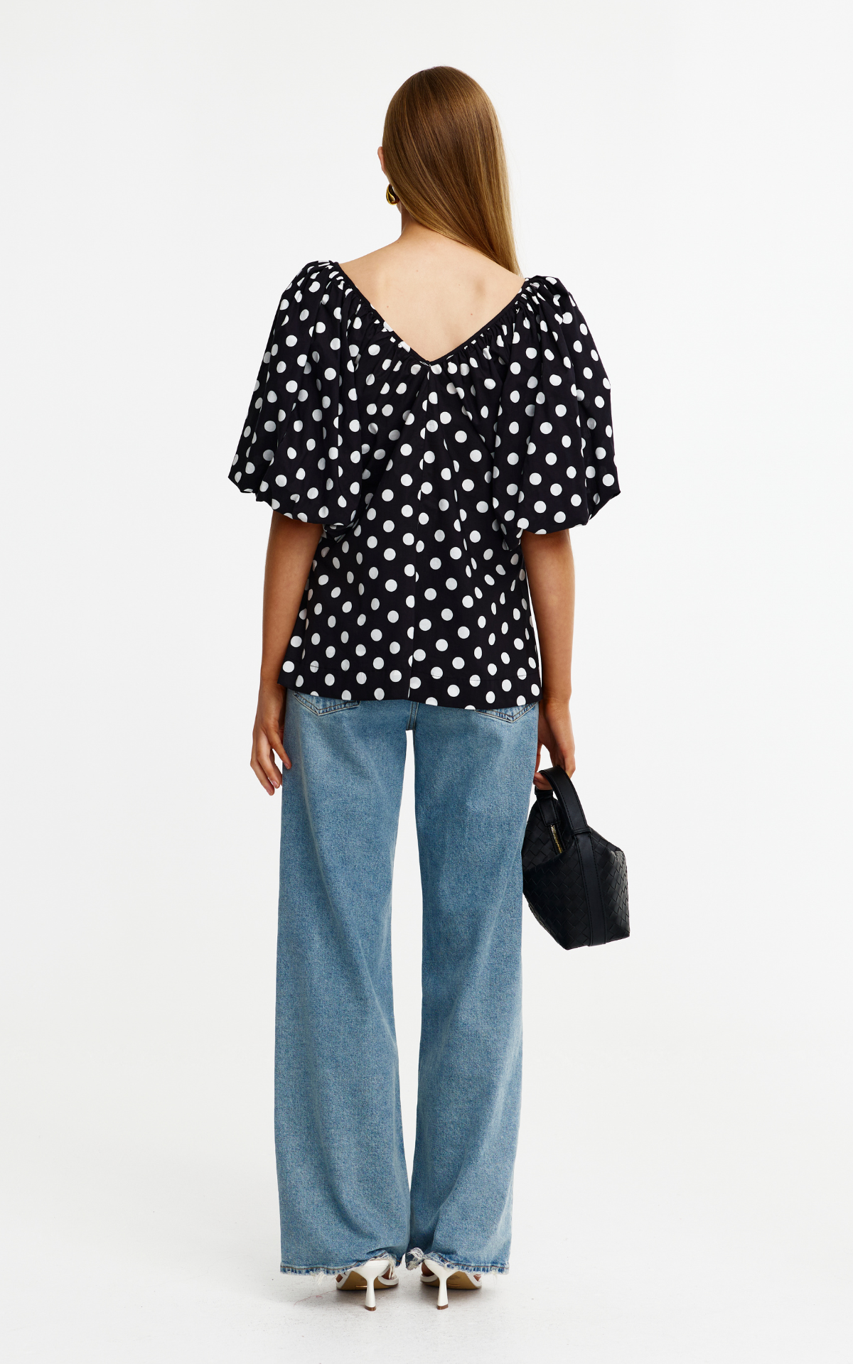 Mimi Top - Navy Spot