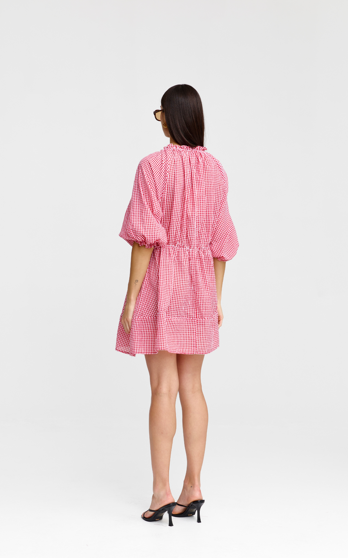 Pia Mini Dress - Red Gingham