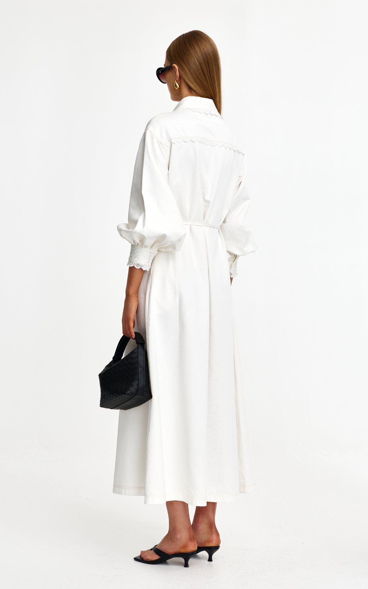 Laurel Dress - Ivory Denim