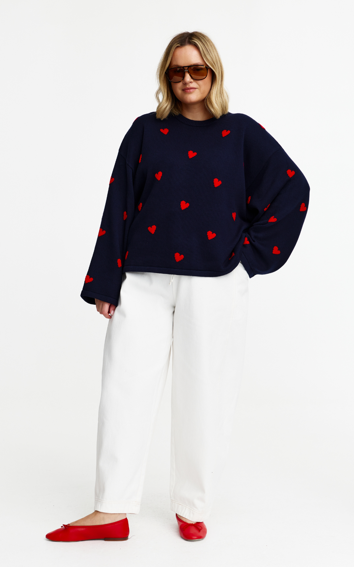 Flora Knit - Navy
