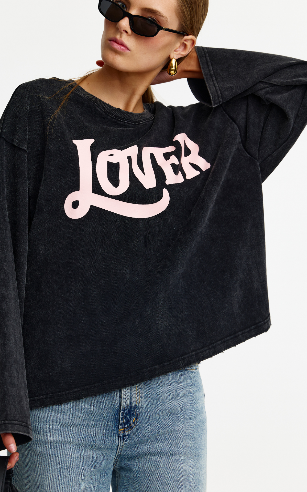 Lover Tee - Charcoal