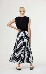 Goldie Skirt - Classic Chevron