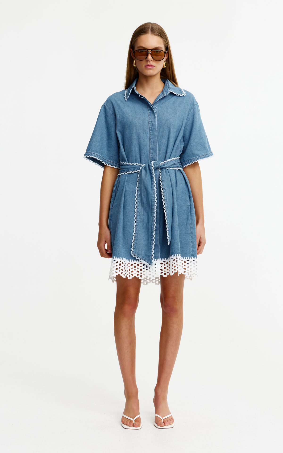 Sierra Mini Dress - Vintage Denim