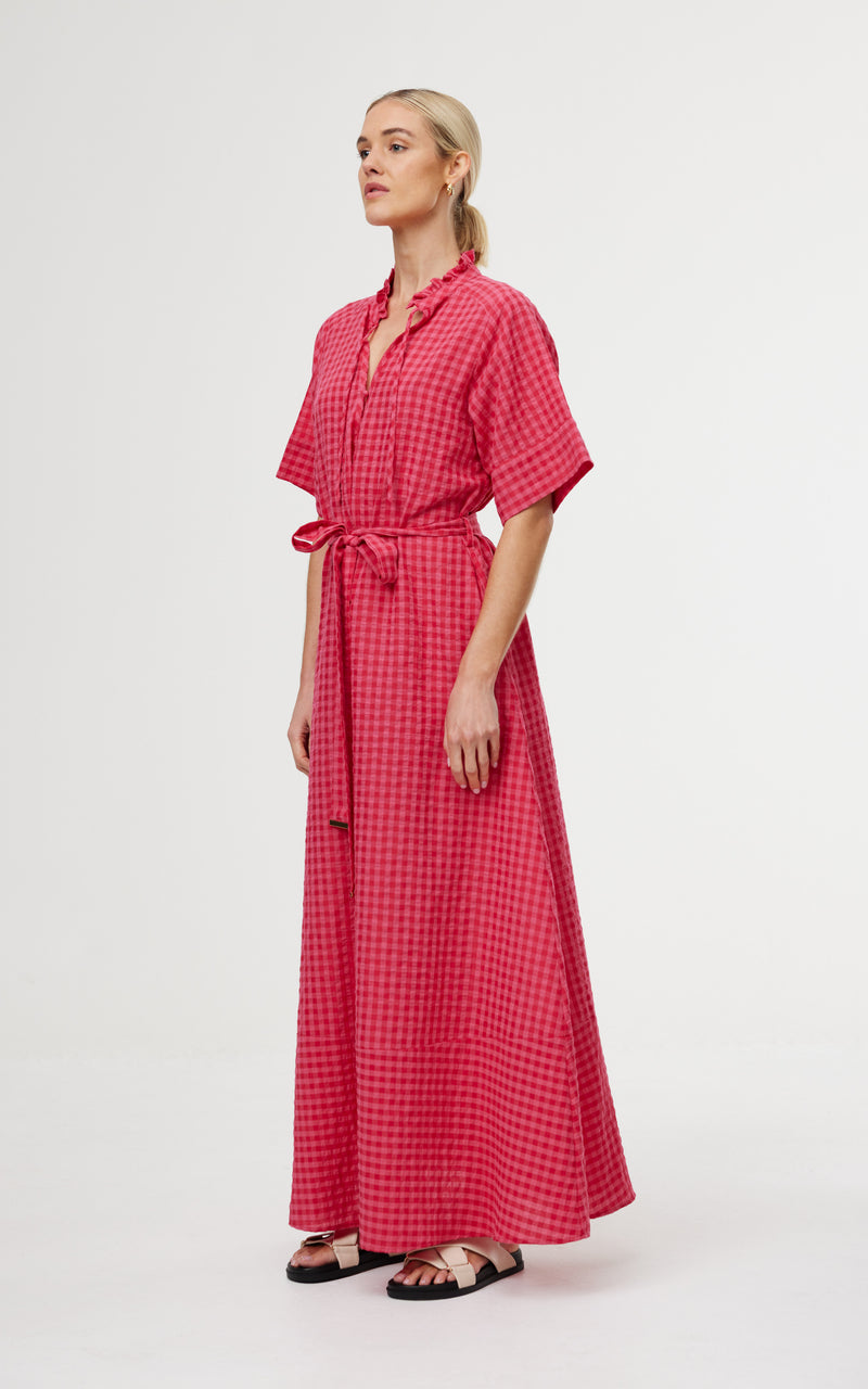 Dylan Dress - Rosas Gingham