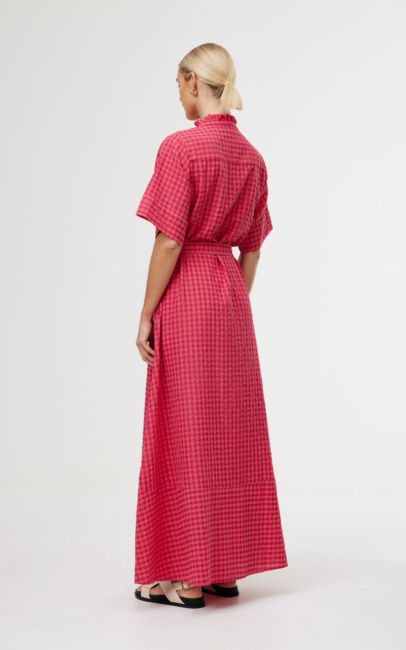 Dylan Dress - Rosas Gingham