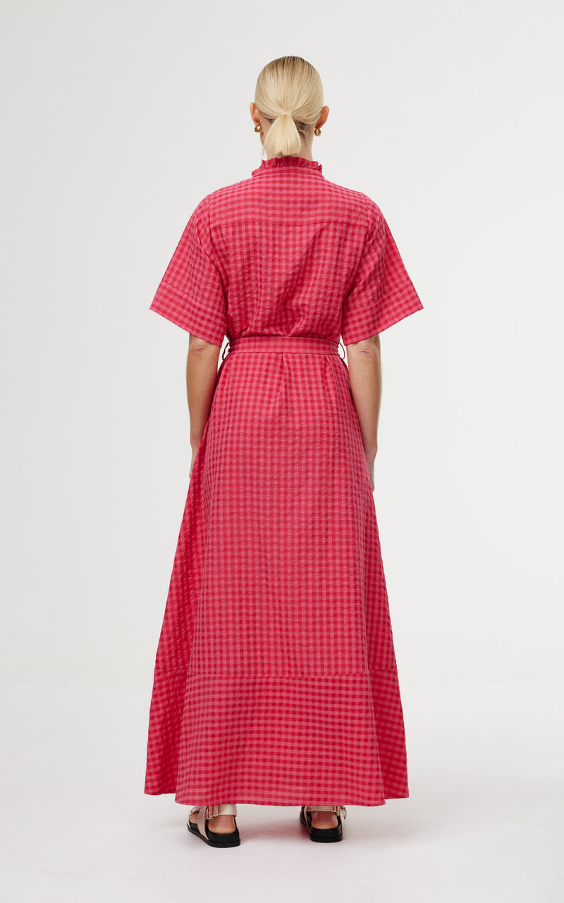 Dylan Dress - Rosas Gingham