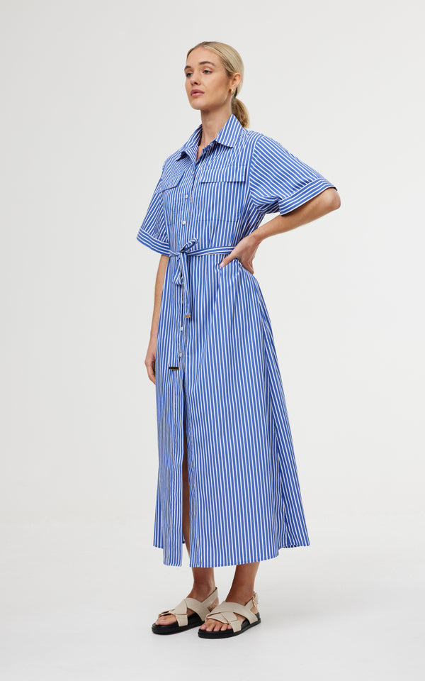 Emelia Dress - Riviera Stripe