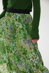 Goldie Pleat Skirt - Floral Haze
