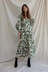 Ines Wrap Dress Maxi - Verte Geo