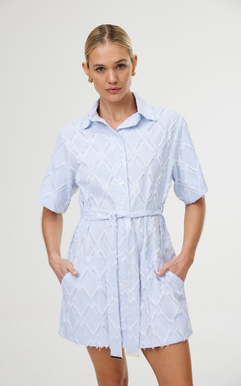 Immy Dress - Cerulean Fray