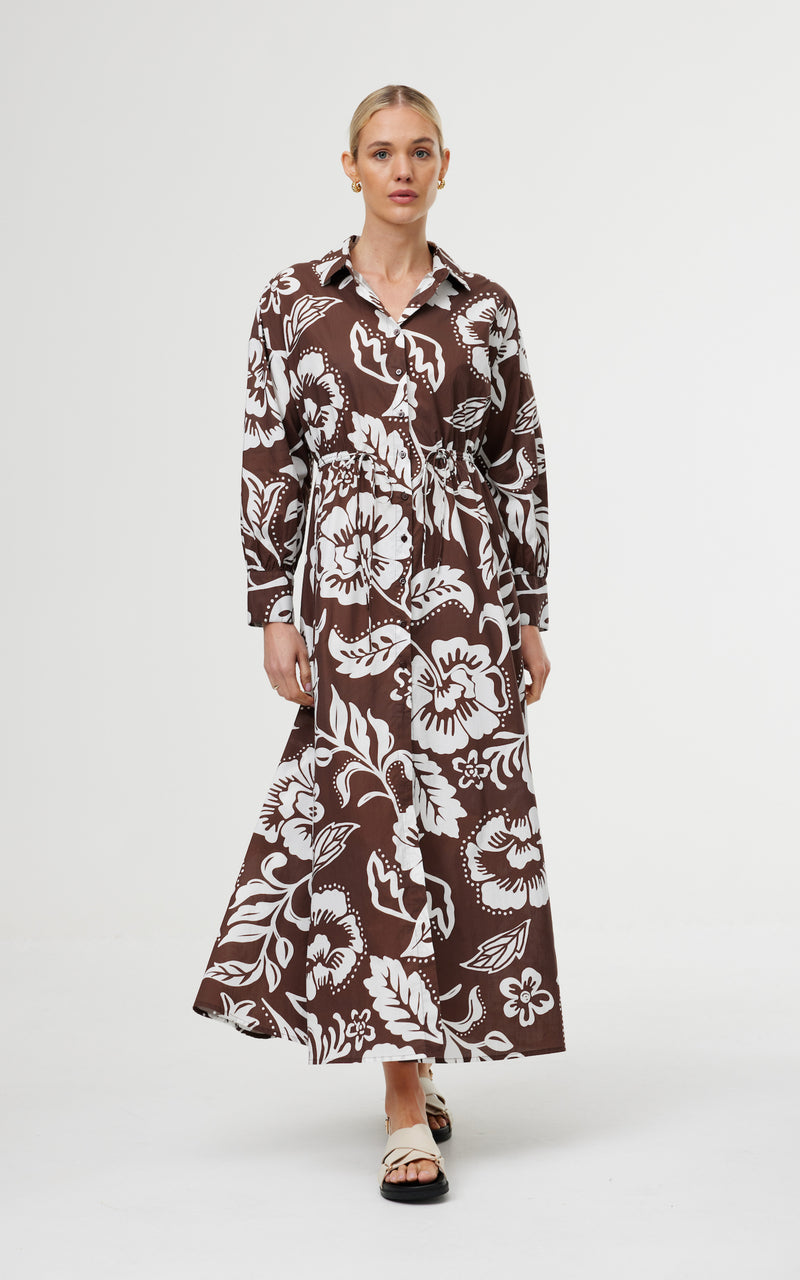 Isla Shirt Dress - Botany