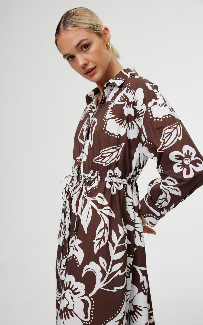 Isla Shirt Dress - Botany