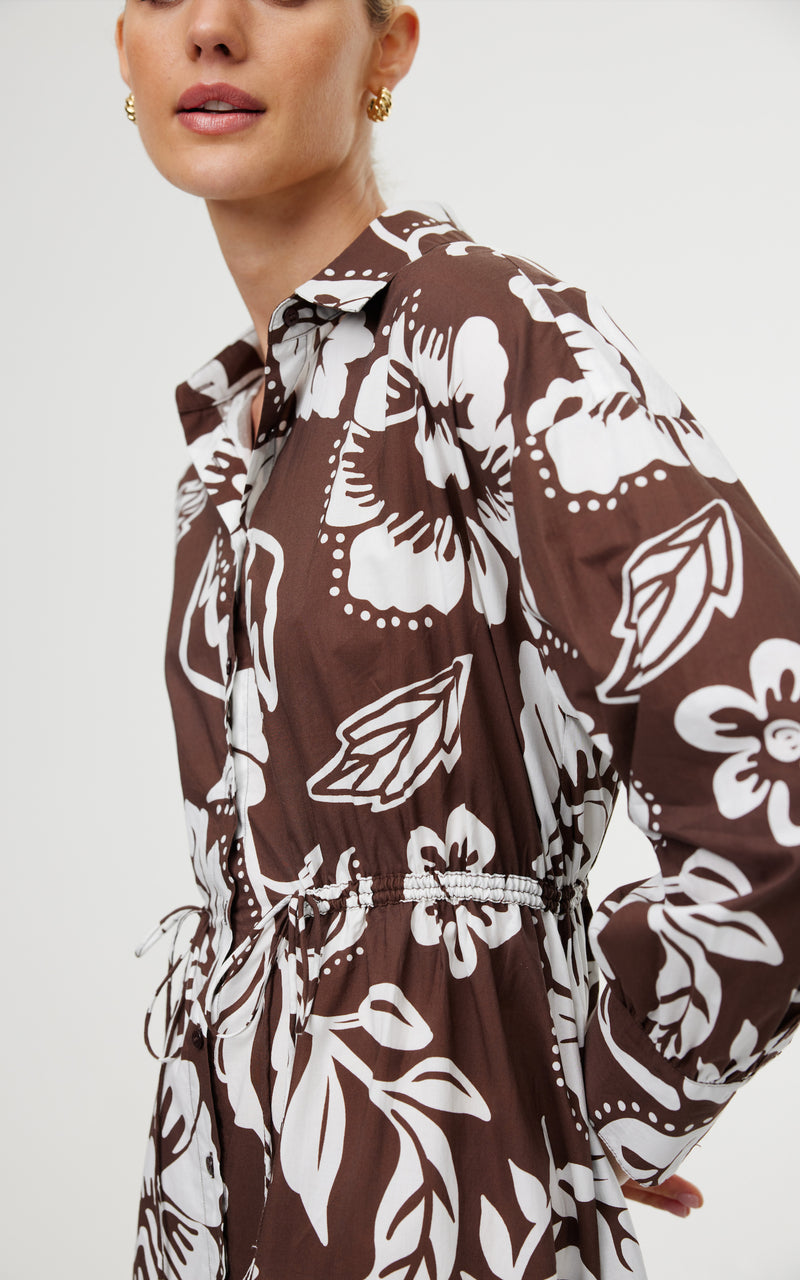 Isla Shirt Dress - Botany