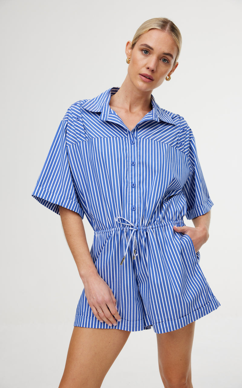 Lucia Playsuit - Riviera Stripe