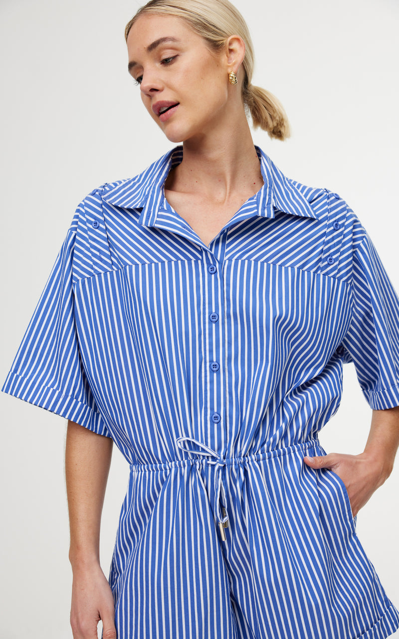 Lucia Playsuit - Riviera Stripe