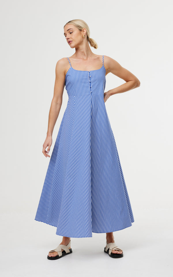 Mia Dress - Riviera Stripe