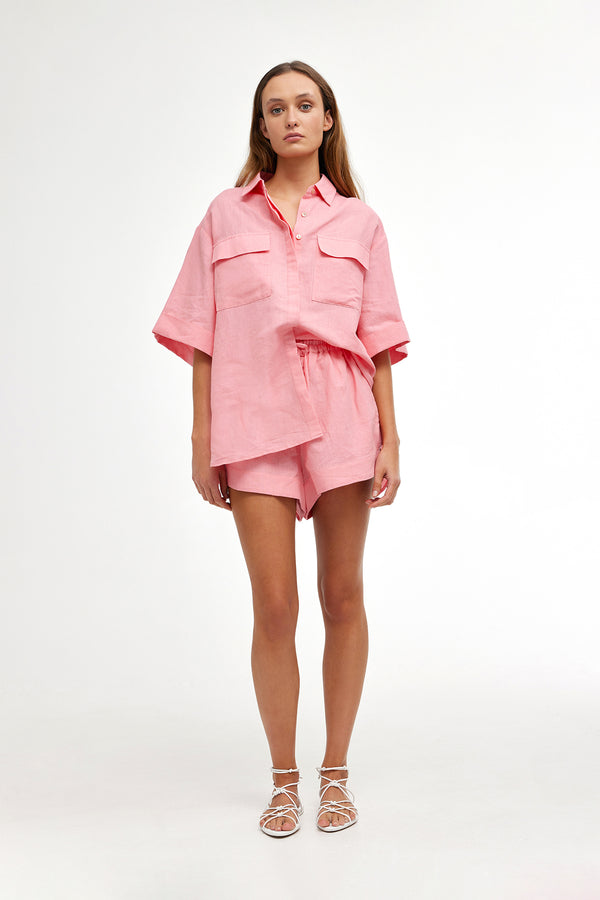 JUNIPER SHORT - CORAL PINK