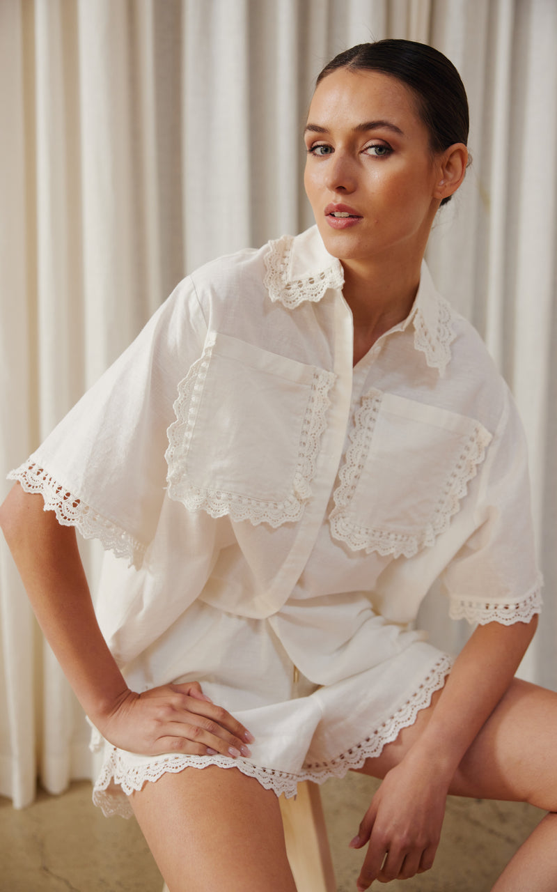 Evie Shirt - Ivory