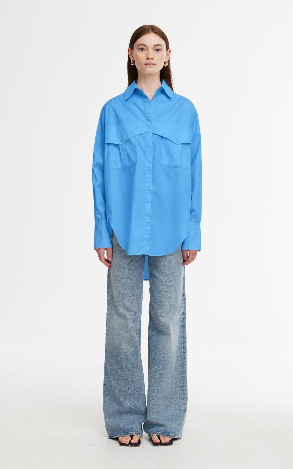 Riley Shirt - Blue Azure