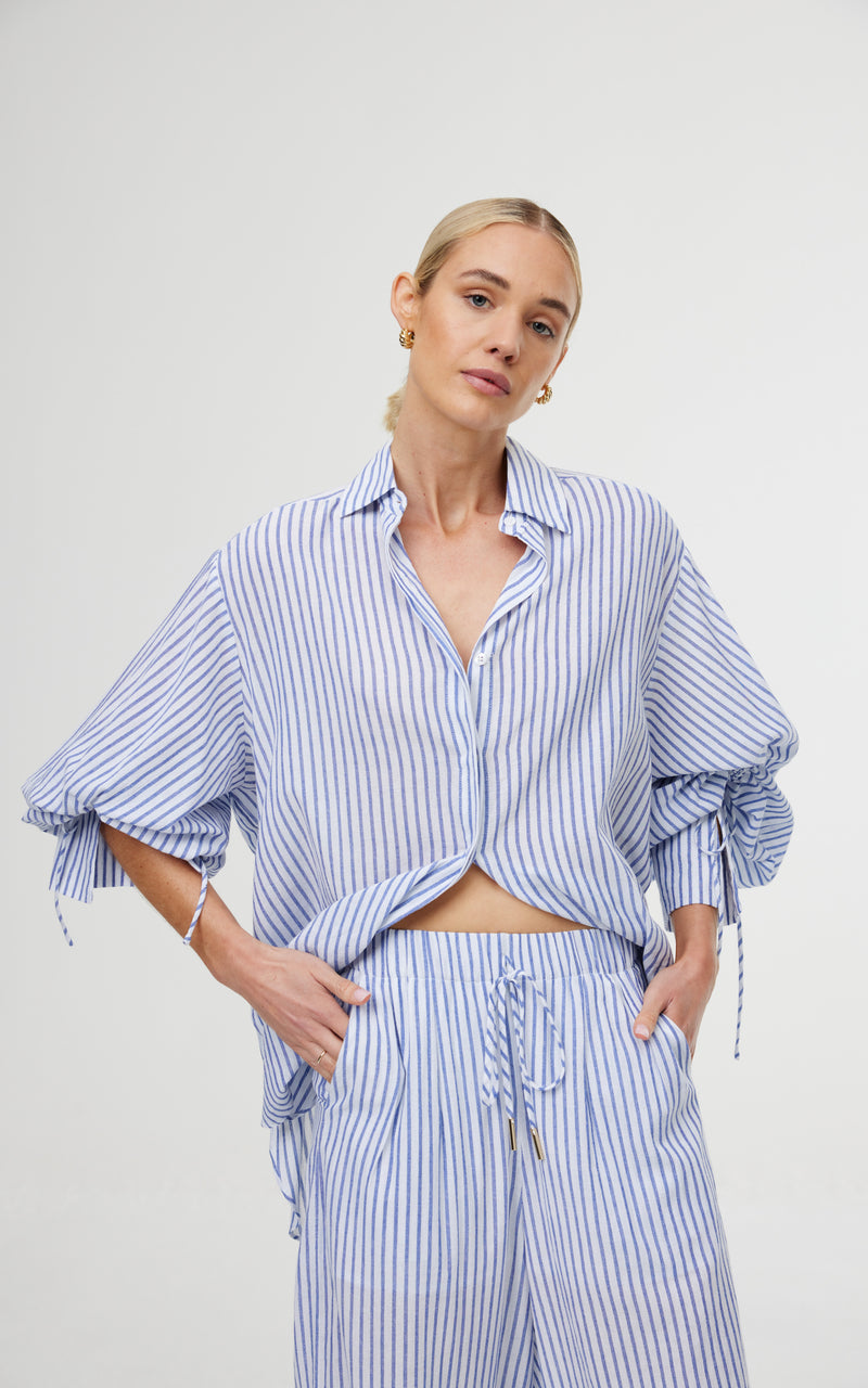 Ashton Shirt - Sea Stripe