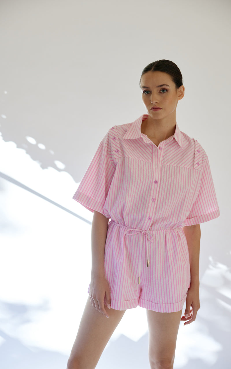 Lucia Playsuit - Candy Stripe