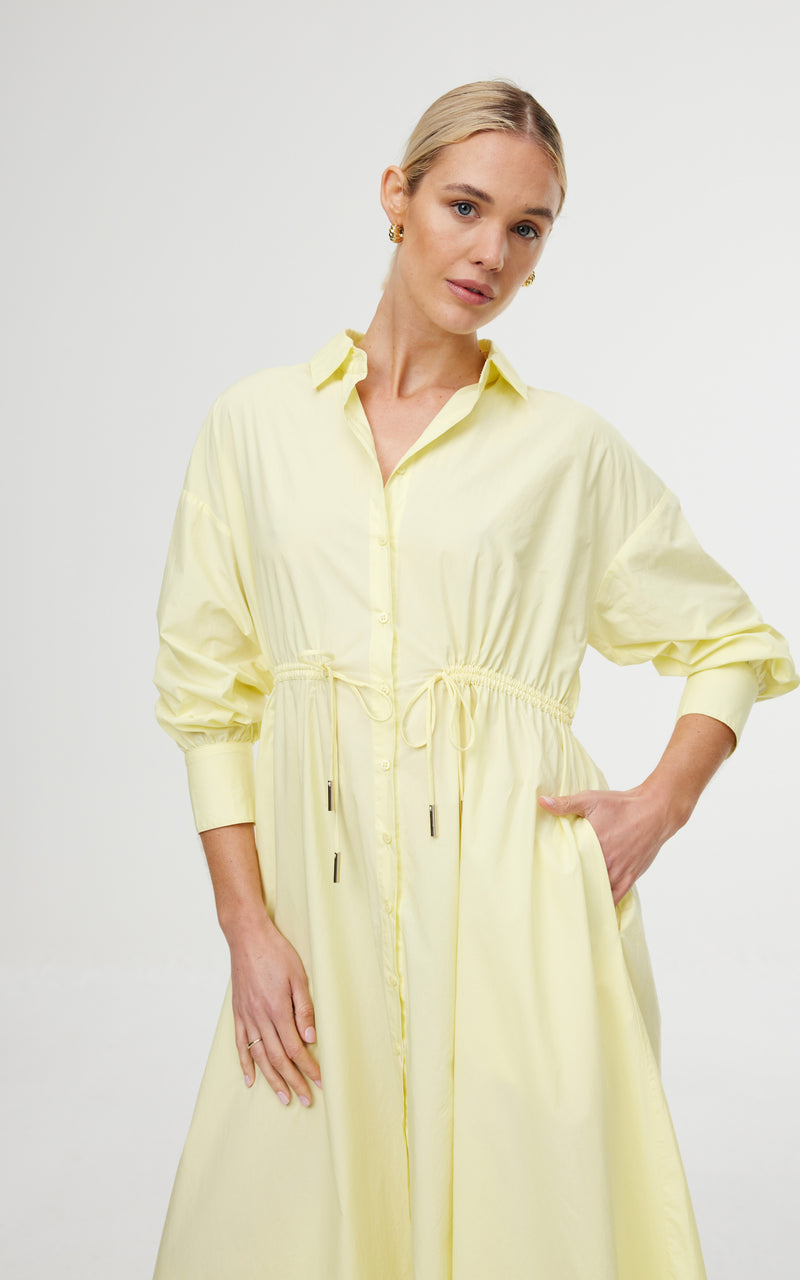 Isla Shirt Dress - Butter