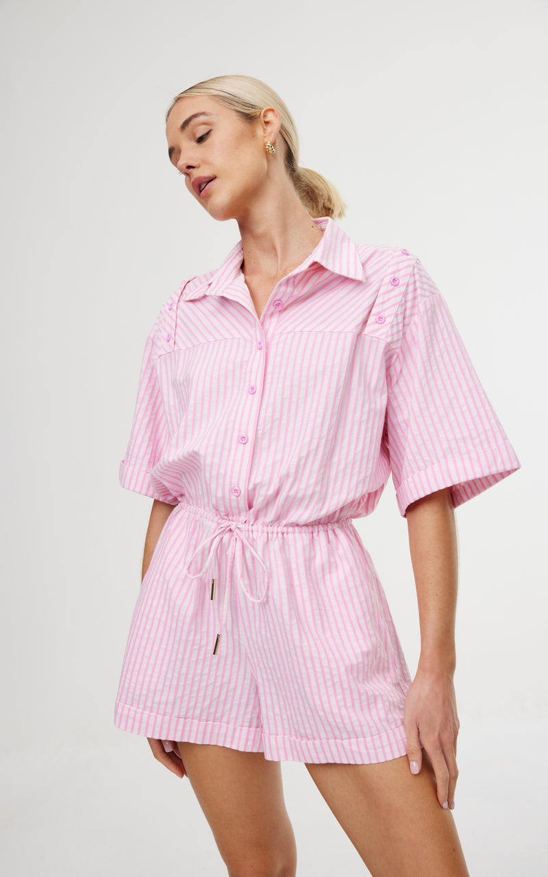 Lucia Playsuit - Candy Stripe